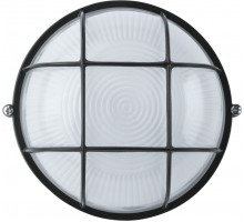 Светильник ЛОН 94 812 NBL-R2-60-E27/BL 1х60Вт E27 IP54 (аналог НПБ 1302 черн. круг с решеткой 60Вт) Navigator 94812