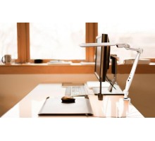 Светильник настольный KD-830 C01 LED 10Вт 230В на струбцине 600лм сенс. рег. яркости цветов. темп. бел. Camelion 14014