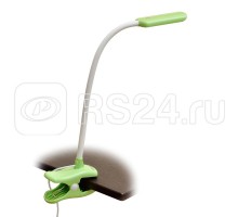 Светильник настольный TLD-554 Green/LED/400Lm/5500K/Dimmer 4Вт «прищепка» сенсор. выкл. Uniel UL-00003647