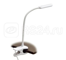 Светильник настольный TLD-554 White/LED/400Lm/5500K/Dimmer 4Вт «прищепка» сенсор. выкл. Uniel UL-00003645