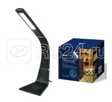 Светильник настольный TLD-565 Black/LED/360Lm/3000-6000K/Dimmer/WR 12Вт сенсорный выкл. диммер беспроводное зарядное устройство Uniel UL-00006472