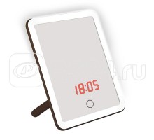 Светильник настольный TLD-591 Brown/LED/80Lm/6000K/Dimmer/T+M зеркало 4Вт встроен. аккум. сенсор диммер часы термометр Uniel UL-00004160