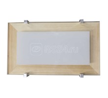 Светильник НББ 06-40 Полесье 280х160 М40 бел. /корпус сосна /держатель хром (инд. упак.) Элетех 1005205881