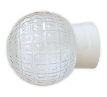 Светильник НББ 64-60-080 Гранат d150 1х60Вт E27 IP20 прозр./корпус прямой бел. Элетех 1005100178