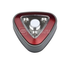 Светильник-ночник DTL-356 Треугольник/Red/3LED/4АА пушлайт питание от 3-х батареек ААА (в комплект не входят) красн. Uniel UL-00001987