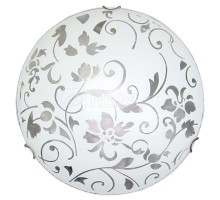 Светильник НПБ 01-60-130 Эрика d250 М15 1х60Вт E27 IP20 мат. бел./клипса хром (инд. упак.) Элетех 1005204375