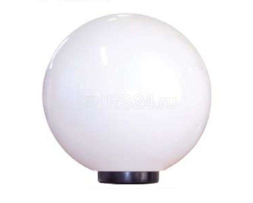 Светильник НТУ 06-75-01 Шар 75Вт E27 IP55 d300 Б опал ПММА /корпус плоск. черн. (инд. упак.) Элетех 1030480148