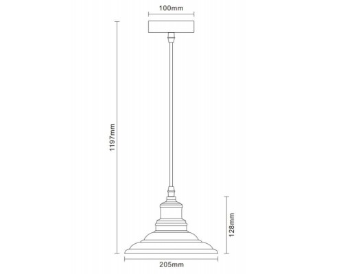 Светильник подвесной LOFT PL-600 С59 1хE27 40Вт 230В металл старин. медь Camelion 132417