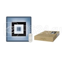 Светильник потолочныйLed DLC-N501 38W GLASS/CLEAR Nimfea димммир. пульт ДУ (в/к) 3000К/4000К/6500К стекло Fametto UL-00003927