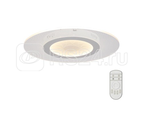 Светильник потолочныйLed DLC-N502 34W ACRYL/CLEAR Nimfea диммир. пульт ДУ (в/к) 3000К/4000К/6500К пластик Fametto UL-00003928