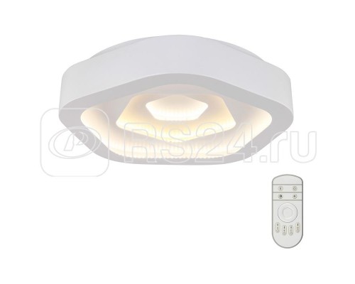 Светильник потолочныйLed DLC-N504 62W IRON/WHITE Nimfea диммир. пульт ДУ (в/к) 3000К/4000К/6500К металл. Fametto UL-00003930