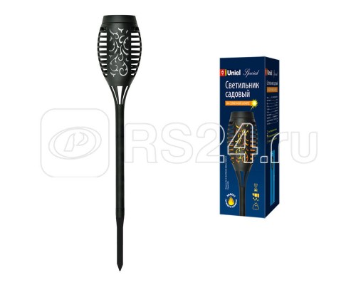 Светильник садовый USL-S-184/PM495 SMALL TORCH-1 солнечная батарея Маленький факел-1 12 светодиодов эффект пламени IP44 Uniel UL-00006559