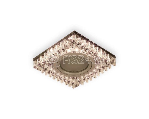 Светильник светодиодный Backlight BL031 GU5.3 2700К квадрат черн. кристалл/хром Gauss BL031