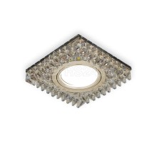 Светильник светодиодный Backlight BL033 GU5.3 2700К квадрат шампань/кристалл/хром Gauss BL033