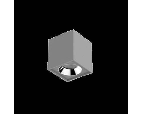 Светильник светодиодный DL-02 Cube 100х110 12Вт 4000К 35град. накладной RAL7045 сер. мат. VARTON V1-R0-H0360-20000-2001240