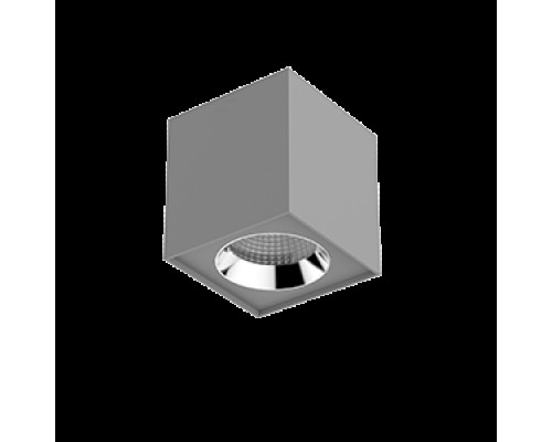 Светильник светодиодный DL-02 Cube 125х135 20Вт 4000К 35град. накладной RAL7045 сер. мат. VARTON V1-R0-H0360-20000-2002040