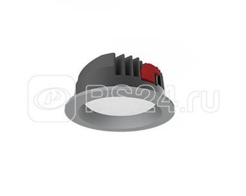 Светильник светодиодный DL-PRO 183х80 35Вт 3000К IP65 круглый встраив. (монтаж. отв. 160-175мм) сер. RAL7045 VARTON V1-R0-H0557-10000-6503530