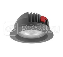 Светильник светодиодный DL-PRO 226х96 52Вт 3000К IP65 круглый встраив. (монтаж. отв. 200-215мм) RAL7045 сер. матовый VARTON V1-R0-H0777-10000-6505230