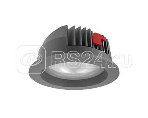 Светильник светодиодный DL-PRO 226х96 52Вт 3000К IP65 круглый встраив. (монтаж. отв. 200-215мм) RAL7045 сер. матовый VARTON V1-R0-H0777-10000-6505230