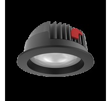 Светильник светодиодный DL-PRO 226х96 52Вт 3000К IP65 круглый встраив. (монтаж. отв. 200-215мм) RAL9005 черн. матовый VARTON V1-R0-T0777-10000-6505230