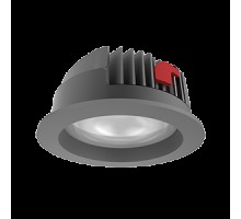 Светильник светодиодный DL-PRO 226х96 52Вт 4000К IP65 круглый встраив. (монтаж. отв. 200-215мм) RAL7045 сер. матовый VARTON V1-R0-H0777-10000-6505240