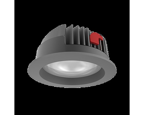 Светильник светодиодный DL-PRO 226х96 52Вт 4000К IP65 круглый встраив. (монтаж. отв. 200-215мм) RAL7045 сер. матовый VARTON V1-R0-H0777-10000-6505240