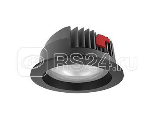 Светильник светодиодный DL-PRO 226х96 52Вт 4000К IP65 круглый встраив. (монтаж. отв. 200-215мм) RAL9005 черн. матовый VARTON V1-R0-T0777-10000-6505240