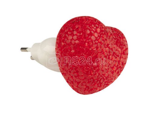 Светильник светодиодный DTL-309-Сердечко/RED/1LED/0.1Вт красн. Uniel 10325