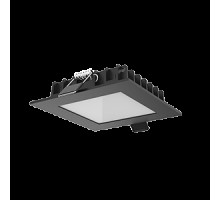 Светильник светодиодный Downlight 110х110х25 12Вт 4000К IP44 квадратный встраив. RAL9005 черн. мат. VARTON V1-R0-T0354-10000-4401240