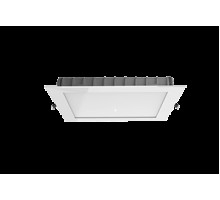 Светильник светодиодный Downlight 110х110х25 12Вт 4000К IP44 квадратный встраив. аварийный автономный постоянного действия RAL9010 бел. мат. VARTON V1-R0-00354-10A00-4401240