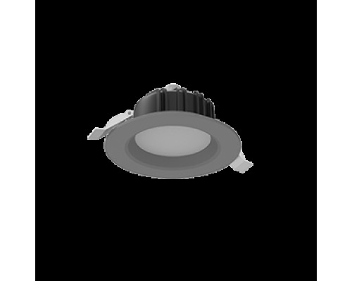 Светильник светодиодный Downlight 116х55 11Вт 4000К IP54 круглый встраив. RAL7045 сер. мат. VARTON V1-R0-H0011-10000-4401140