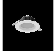 Светильник светодиодный Downlight 120х65 11Вт 4000К IP54/20 круглый встраив. аварийный автономный постоянного действия RAL9010 бел. матовый Teletest VARTON V1-R0-01011-10AT0-4401140