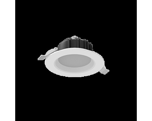 Светильник светодиодный Downlight 120х65 11Вт 4000К IP54/20 круглый встраив. аварийный автономный постоянного действия RAL9010 бел. матовый Teletest VARTON V1-R0-01011-10AT0-4401140