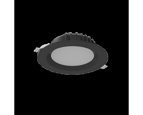 Светильник светодиодный Downlight 190х75 25Вт 3000К IP54 круглый встраив. RAL9005 черн. мат. VARTON V1-R0-T0083-10000-4402530