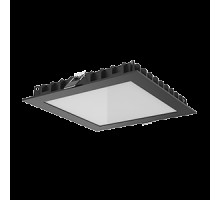 Светильник светодиодный Downlight 200х200х25 25Вт 3000К IP44 квадратный встраив. RAL9005 черн. мат. VARTON V1-R0-T0342-10000-4402530
