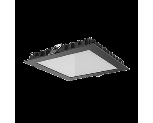 Светильник светодиодный Downlight 200х200х25 25Вт 3000К IP44 квадратный встраив. RAL9005 черн. мат. VARTON V1-R0-T0342-10000-4402530