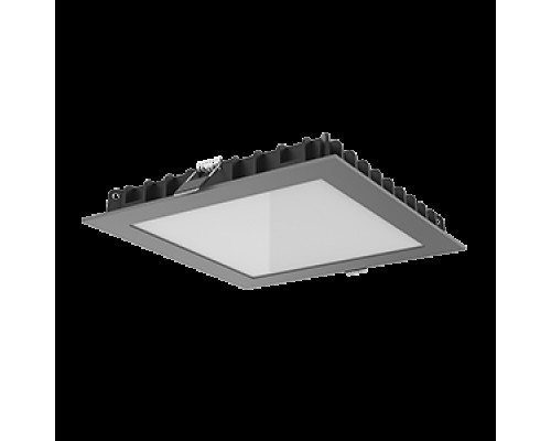 Светильник светодиодный Downlight 200х200х25 25Вт 4000К IP44 квадратный встраив. RAL7045 сер. мат. VARTON V1-R0-H0342-10000-4402540