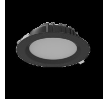 Светильник светодиодный Downlight 230х84 40Вт 4000К IP54 круглый встраив. RAL9005 черн. мат. VARTON V1-R0-T0084-10000-4404040