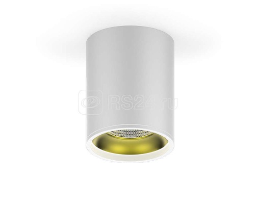 Светильник светодиодный HD010 12Вт 3000К 79x100 900лм накладной бел. золото Gauss HD010