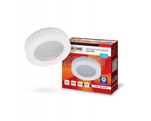 Светильник светодиодный RING-1540R-W 15Вт 230В 4000К 910лм 190мм IP65 круг IN HOME 4690612023250