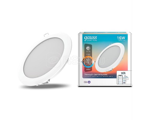 Светильник светодиодный Smart Home 16Вт DIM+CCT Gauss 2040122
