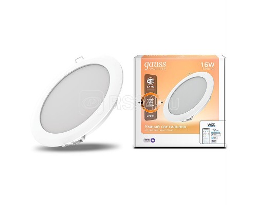 Светильник светодиодный Smart Home 16Вт DIM Gauss 2020122