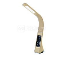 Светильник светодиодный TLD-542 Cream/300лм/5000К/Dimmer настол. часы календ. терм. крем. 5Вт Uniel UL-00003303