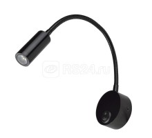 Светильник светодиодный ULT-F21-3W/4000К IP20 BLACK настенный гибкий для интерьерного освещения 85-265В черн. Uniel UL-00004176