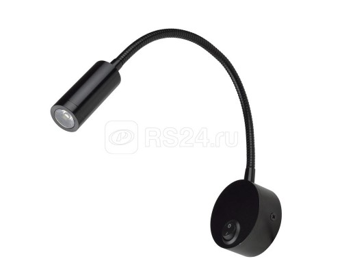Светильник светодиодный ULT-F21-3W/4000К IP20 BLACK настенный гибкий для интерьерного освещения 85-265В черн. Uniel UL-00004176