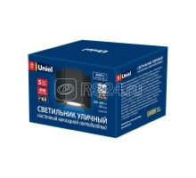 Светильник светодиодный архитектурный ULU-S24A-5W/4000К IP65 BLACK уличный накладной бел. свет корпус черн. Uniel UL-00006799