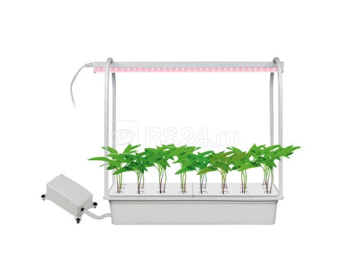 Светильник светодиодный для растений ULT-P44С-10W/SPLE AQUA WHITE IP20 с подставкой и компрессором Минисад AQUA спектр для фотосинтеза Uniel UL-00004497