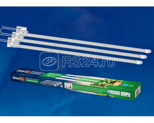 Светильник светодиодный для растений ULY-P91-20W/SPFR/K CLEAR AC220V KIT03 1200мм IP65 линейный спектр для фотосинтеза (уп.3шт) Uniel UL-00003851