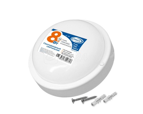 Светильник светодиодный ЖКХ ILED-SMD2835-СПП-8-650-220-6.5-IP65-R IONICH 1463