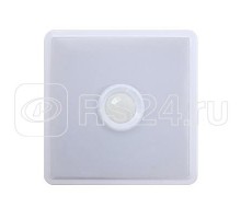Светильник светодиодный СПБ-2Д-КВАДРАТ 14Вт 230В 4000К 1100лм 190мм с датчиком бел. IN HOME 4690612022093